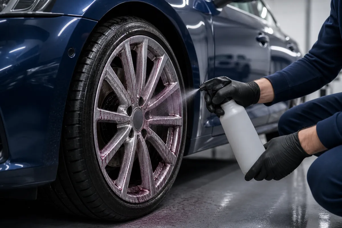 Automotive detailing and iron removal application