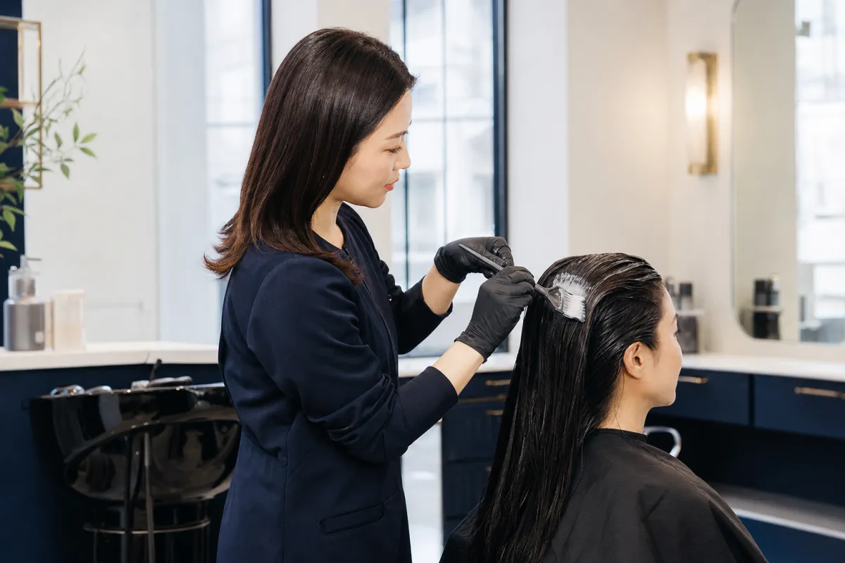 Professional hair care processing application