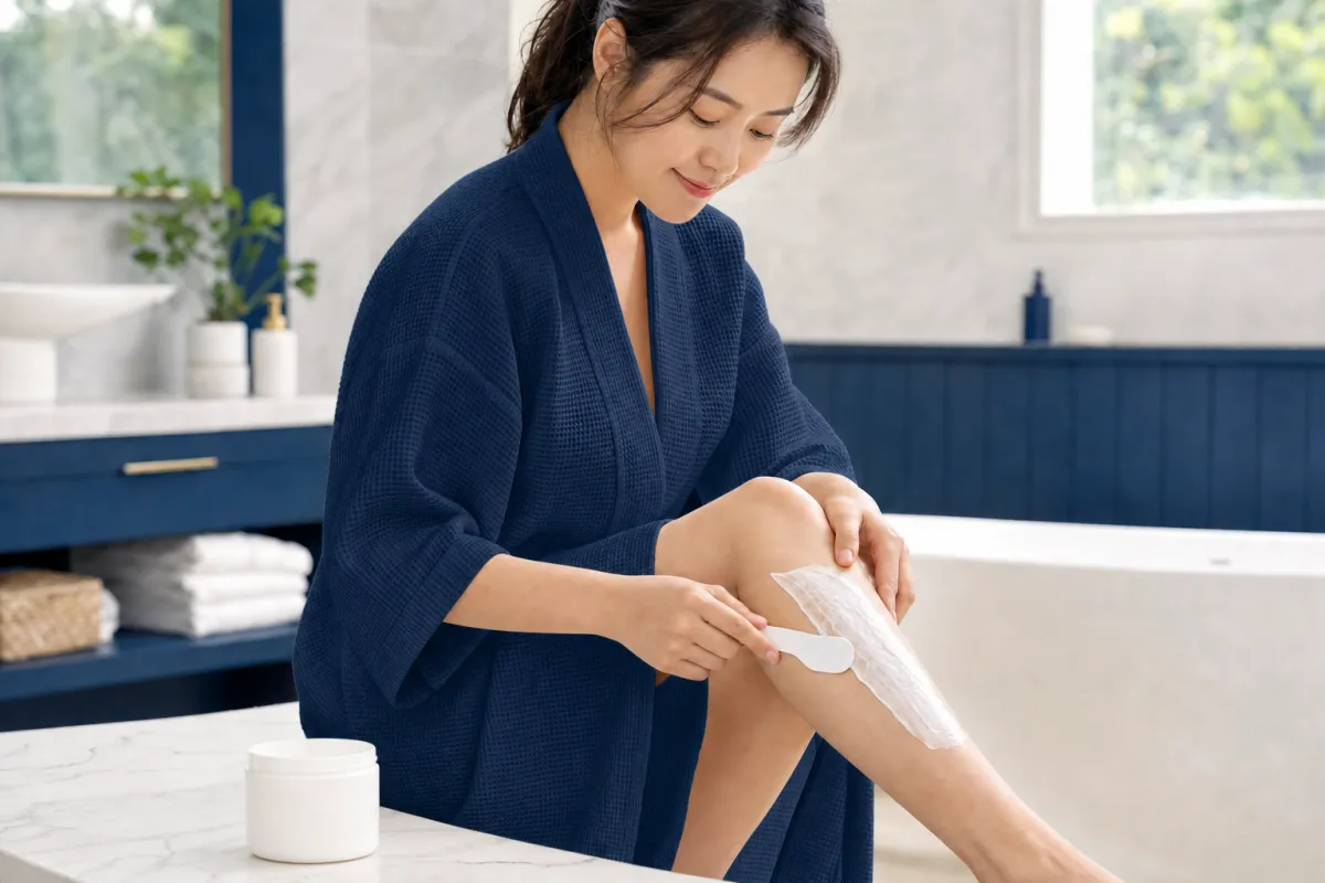 Personal care and gentle depilatory application